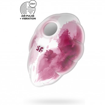 Вакуумный стимулятор клитора SATISFYER CLOUD DANCER, силикон, красный